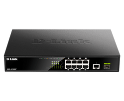 D-Link   10 Gigabit port Switch with PoE   DGS-1010MP   Unmanaged   Desktop / Rackmount   Gigabit Ethernet (copper) ports quantity 1   SFP ports quantity 1   Power over Ethernet (PoE) ports quantity 8
