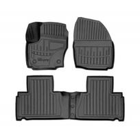 Kilimėliai 3D FORD S-Max 2011-2014, (apvalūs žiedai.), 4 vnt. juodi /5007154