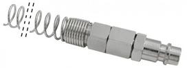 Greito sujungimo movos kištukas - 8x6mm su spyruokle pneum, ADLER