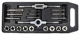 Sriegikliai ir sriegpjovės M3-M12 20vnt, AW-TOOLS