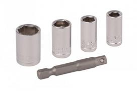Galvutės 7-13mm 1/4" 4vnt, su laikiklių el, gręžtuvams WOLFCRAFT