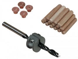 Sujungimo kaiščiai 10mm su grąžtu ir žymekliais WOLFCRAFT