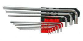 Raktai šešiakampiai 9vnt, 1,5-10mm labai ilgi AW-TOOLS