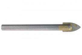 Grąžtas keramikai ir stiklui 6mm WOLFCRAFT