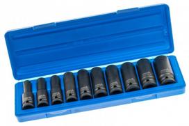 Galvutės smūginės ilgos 10-24mm 1/2" 8vnt, CMo ASTA