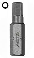 Atsuktuvų antgalis HEX H3x25mm 1/4 ASTA