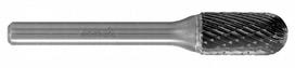 Freza metalui S 10x20x65mm Ø-6mm cilindras užapvalintas ASTA