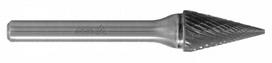 Freza metalui S 10x20x65mm Ø-6mm kūgis sferinis ASTA