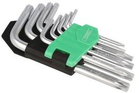 Raktai TORX lenkti 9vnt, T10-T50 trumpi TORRO