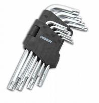 Raktai TORX lenkti 9vnt, T10-T50 ilgi REXXER