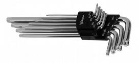 Raktai TORX lenkti 9vnt, TX10-TX50 ilgi CV ASTA