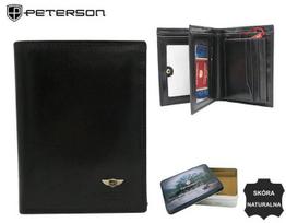 Peterson Portfel męski skórzany PTN 22310-VT Juodas
