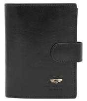 Peterson Vyriška odinė piniginė PTN 22308L-VT Juodas