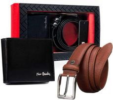 Odinė piniginė & diržų komplektas PIERRE CARDIN ZM-PC31