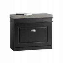 SoBuy batų spintelė su suoliuku, juoda 61x24cm FSR82-K-SCH