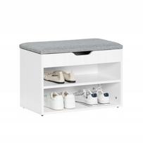 Apmuštas suoliukas batų spintelė su sėdyne ir dėtuve 60cm FSR25-HG