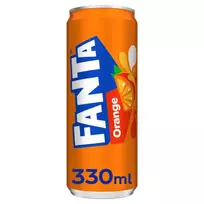Gazuotas apelsinų skonio gaivusis gėrimas FANTA ORANGE, 330 ml