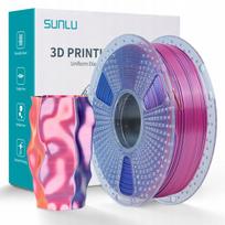 Sunlu Šilko Pla+ 1.75mm 1kg Tri Spalvis Raudona Geltona Mėlyna