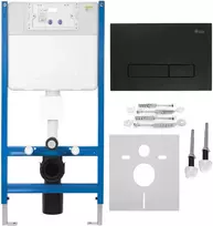 Įleistinis WC rėmas Rea K011A-Q HD Juodas