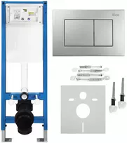 rea Potinkinis WC Rėmo Komplektas Slim 024N su J Satin Mygtuku