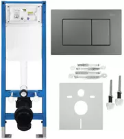 rea Potinkinis WC Rėmo Komplektas Slim 024N su J Titan Mygtuku