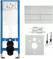 rea Potinkinis WC Rėmo Komplektas Slim 024N su T Steel Mygtuku
