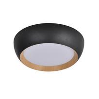 Lubų lempa Candellux Abruzzo 14-24121 24W LED juoda-mediena balta gaubtas