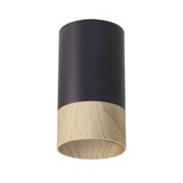 Lubų įleidžiamas šviestuvas Candellux Conti 1xGU10 15W juodas/medžio
