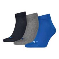 Puma vyriškos kojinės, 3 poros 938589*08, mėlyna+pilka