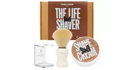 Skutimosi priemonių rinkinys "The Life Shaver Sandalwood Essential Shaving Kit", 1 vnt.