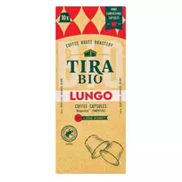 Kavos kapsulės TIRA BIO LUNGO, 10 vnt