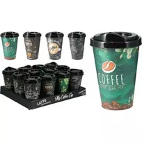 Kavos puodelis su dangteliu, 400 ml