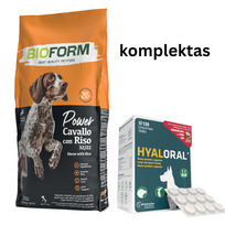 Hyaloral Giant N120 papildai sąnariams +Bio Form sausas pašaras šunims 20kg
