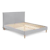 Pilka dvigulė lova Bobochic Paris Sary Light, 180 x 200 cm