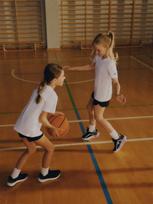 4F Sportinis komplektas mergaitėms kūno kultūros užsiėmimams (marškinėliai+šortai+maišas) - daugiaspalvis 122/128 (6-8 metai)