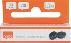 NOBO -whiteboard magnets, 13 mm, black, 10 pcs (1915284)
