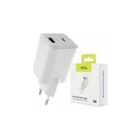Allity wall charger GaN PD QC ATC-01-30WAC 1x USB-C 1x USB-A 30W white
