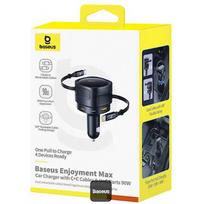 Baseus Enjoyment Max 90W 2 x kabel USB-C + USB-A + USB-C - czarna 6932172682606