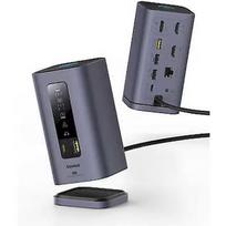 Baseus Spacemate USB-C 11w1 |3x HDMI@60Hz |2x USB-A 10Gb/s |1x USB-C 10Gb/s |RJ45 |2x USB-A |1x USB-C (PD) |1x Minijack 3,5mm szara B00568101813-01