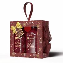 HISKIN Gift set for women Body lotion + Body wash + Body washcloth