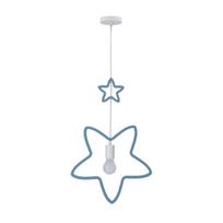 Candellux vaikiškas pakabinamas šviestuvas Single SS IQ Kids 31-23513, 20 W, mėlynas/baltas