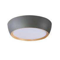 Lubų lempa Candellux Abruzzo 14-24114 24W LED pilka, medinė, su baltu difuzoriumi