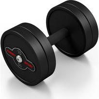 Gumuotas hantelis Marbo - 10 kg, juodas