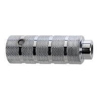 BMX atramos kojoms (pegai) // 14 mm ašis, 38 x 110 mm, plienas (sidabriniai)
