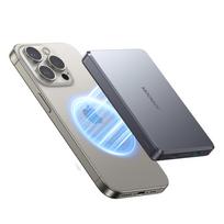 Joyroom JR-PBM08 Pro Powerbank 22.5W 10000mAh with Wireless Charging 2x USB-C – pilkos spalvos