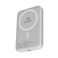 Wozinsky WRW349YWS 10000 mAh Magnetic Power Bank – baltos spalvos