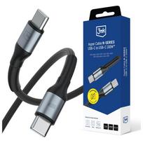 Kabelis 3MK Hyper Kabelis N-SERIES USB-C į USB-C 2m 20V/5A 100W juodos spalvos
