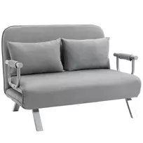 Dvivietė sofa-lova, pilka 111 x 80 x 78 cm