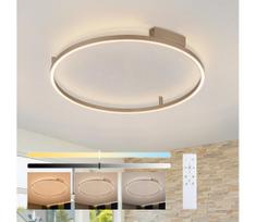 Brilagi - reguliuojamas LED šviestuvas PORTOFINO LED/60W/230V, skersm. 80 cm, smėlio spalvos + nuotolinis pultas