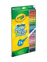 Crayola - Crayola Supertips Washable Markers 24 Pcs - Raštinės reikmenys - Marga / raštuota